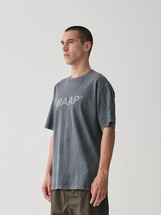 MAAP Essentials Text Tee Acid Black