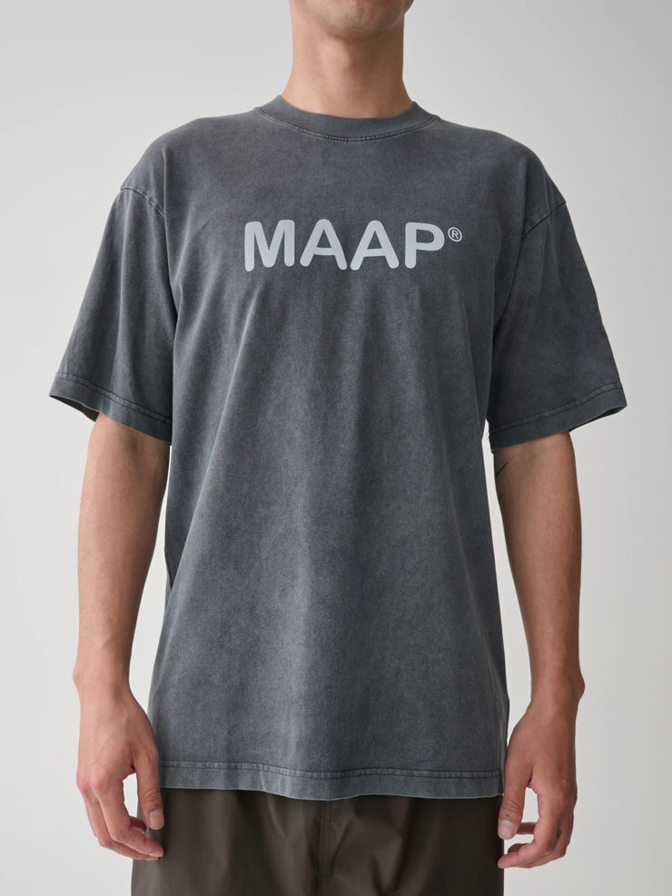 MAAP Essentials Text Tee Acid Black