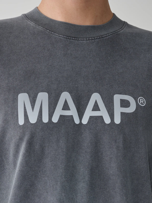 MAAP Essentials Text Tee Acid Black