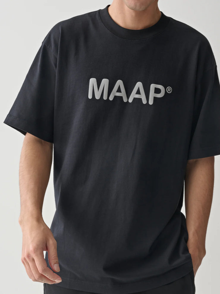 MAAP Essentials Text Tee Black