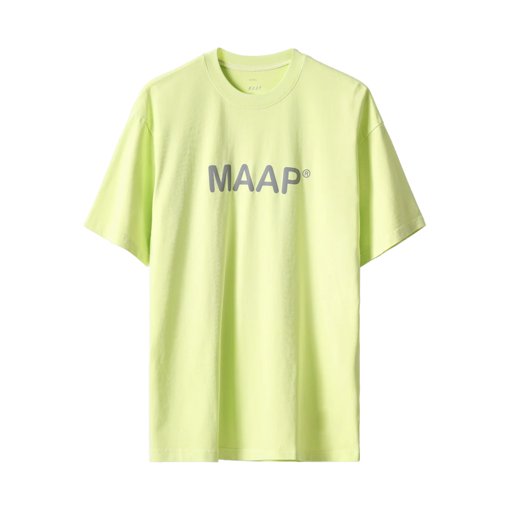 MAAP Essentials Text Tee Shadow Lime