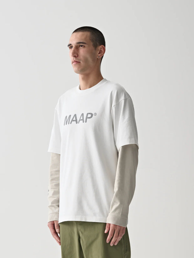 MAAP Essentials Text Tee White