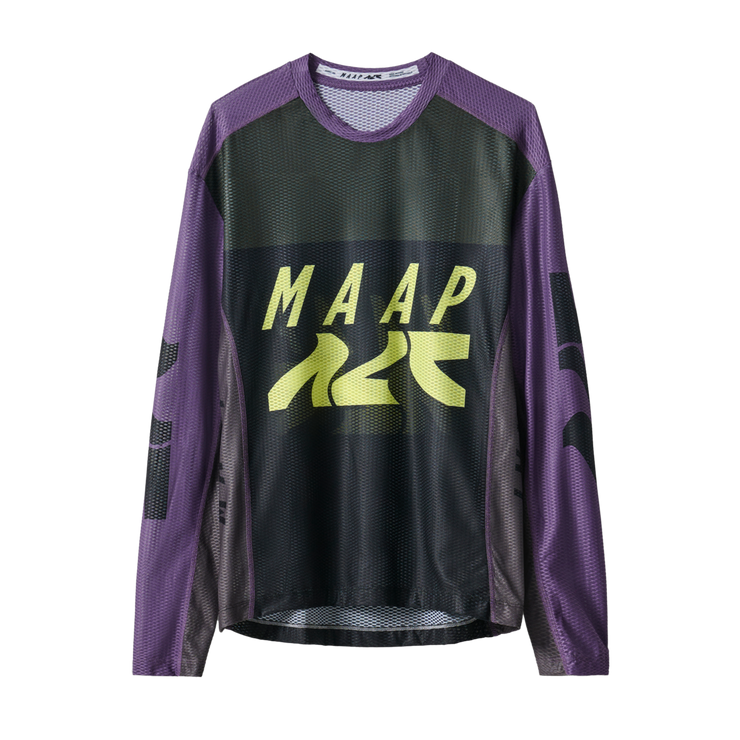 MAAP Alt_Road Men's Longsleeve Mesh Tee Black/Agate - Maats Cycling Culture