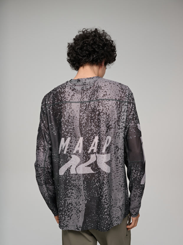 MAAP Alt_Road Men's Mesh Longsleeve Tee Silver/Black
