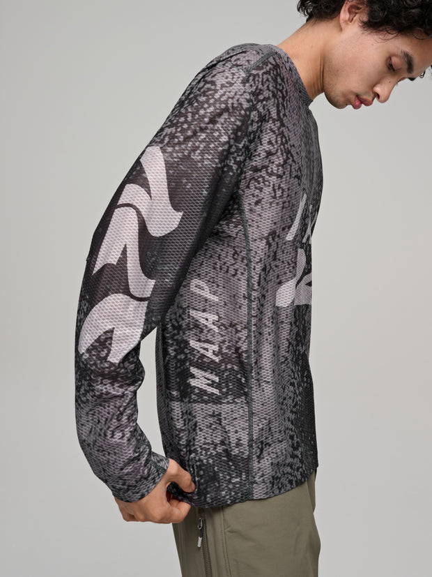 MAAP Alt_Road Men's Mesh Longsleeve Tee Silver/Black