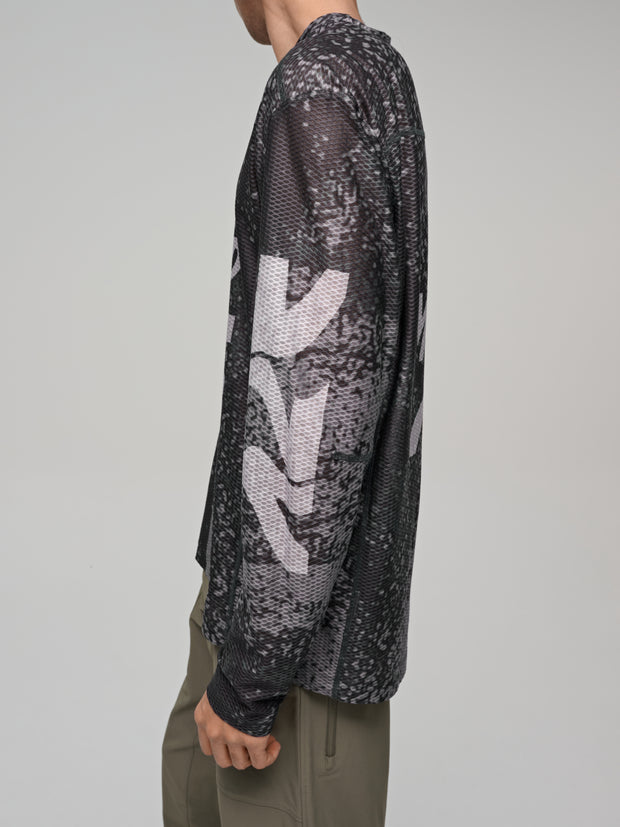 MAAP Alt_Road Men's Mesh Longsleeve Tee Silver/Black