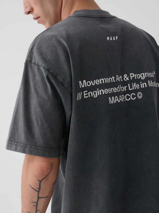 MAAP Essentials Print Tee Acid Black