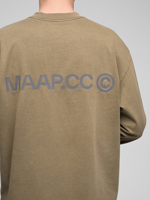 MAAP Essentials CC Long Sleeve Tee Silver Sage