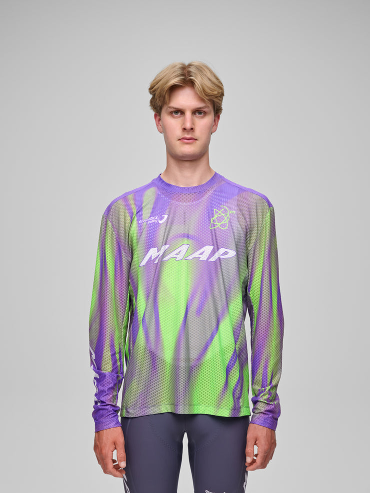 トップス maa MAAP WorldTour 26 Mesh Longsleeve Tee Blackout Glow | Maats.cc