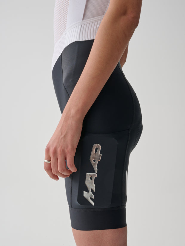 MAAP x Bleach Team Evo Women's Cargo Bib Shorts Black/Chrome