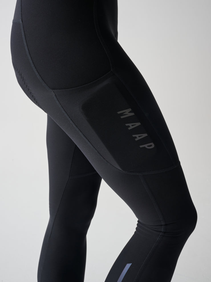 MAAP Team EVO Women's Thermal Cargo Bib Tights Black - Maats Cycling Culture