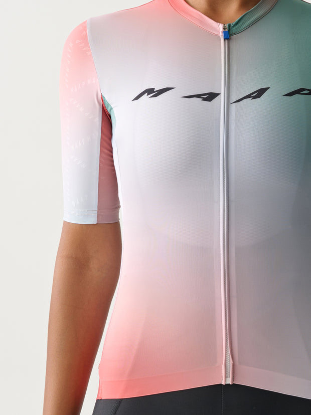 MAAP Blurred Out Pro Hex Women's Jersey 2.0 Flame Mix - Maats Cycling Culture