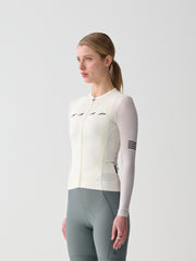 MAAP Evade Pro Base Women's Longsleeve Jersey 2.0 Chalk - Maats Cycling Culture