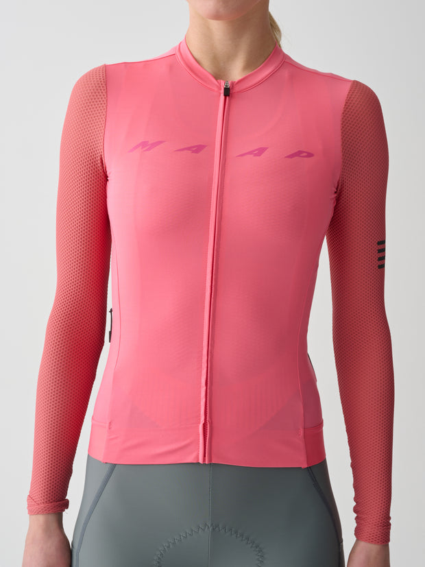 MAAP Evade Pro Base Women's Longsleeve Jersey 2.0 Epic Pink - Maats Cycling Culture