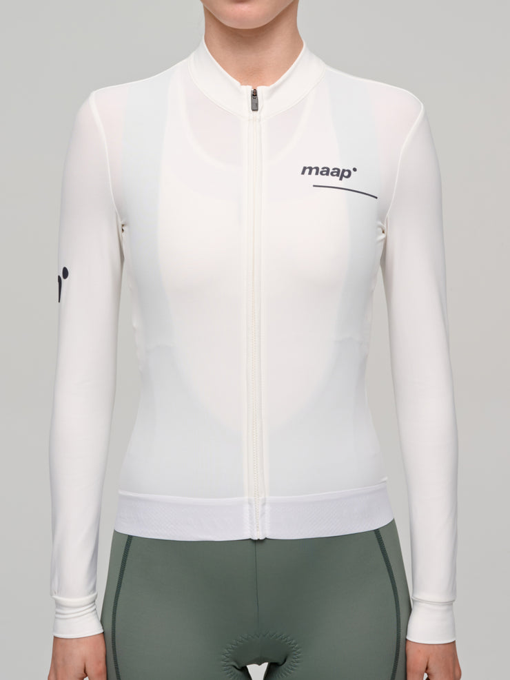 MAAP Training Women's Thermal Longsleeve Jersey White