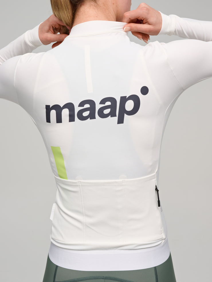MAAP Training Women's Thermal Longsleeve Jersey White