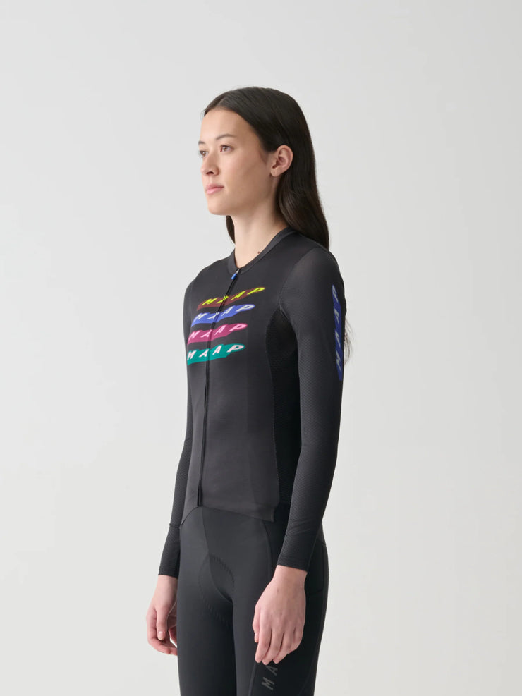 MAAP Evade X Pro Air Women's Longsleeve Jersey 2.0 Black | Maats MAAP Evade X Pro Air Women's Longsleeve Jersey 2.0 Black | Maats