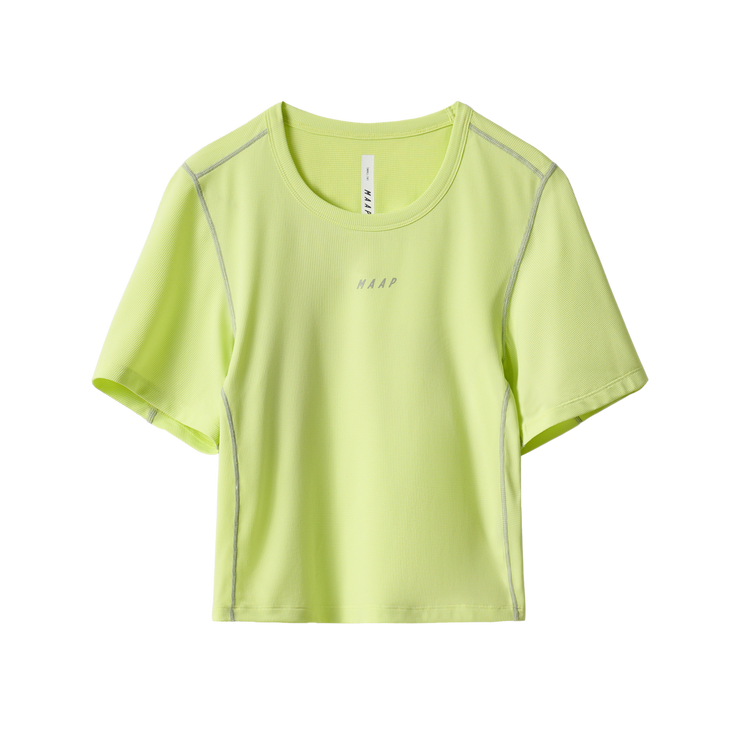 MAAP Alt_Road Women's Cropped Tee Shadow Lime - Maats Cycling Culture