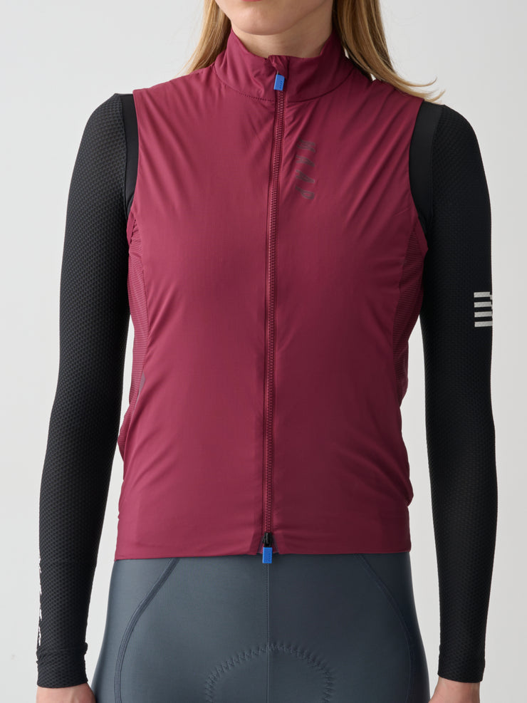 MAAP Flow Women's Insulated Vest Dark Plum - Maats Cycling Culture