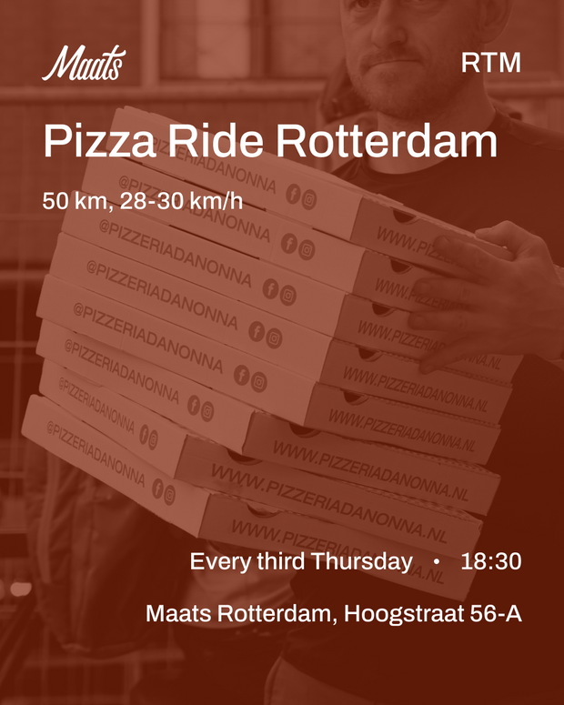 Maats Pizza Ride Rotterdam - Thu 5 June