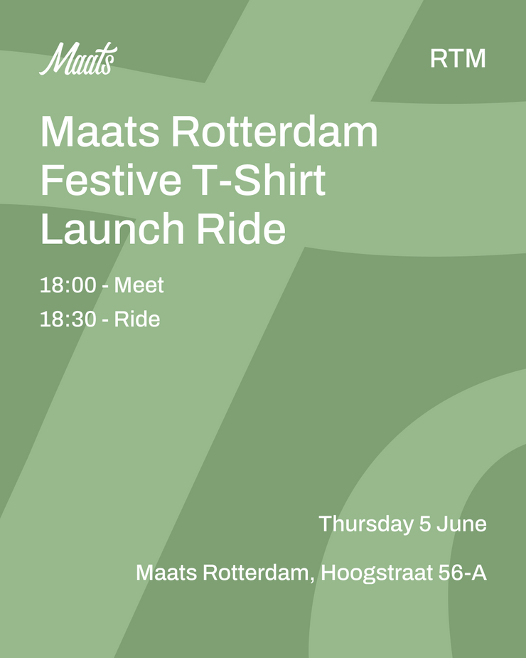 Maats Rotterdam Festive T-Shirt Launch Ride