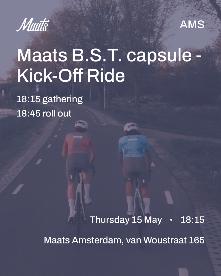Maats Blood, Sweat and Tears - Kick-off Ride