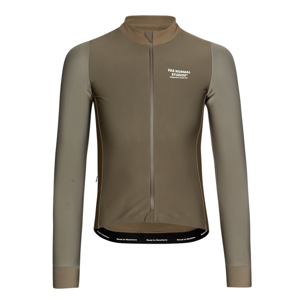 PNS Mechanism Men's Thermal Longsleeve Jersey Earth/Dark Stone - Maats Cycling Culture