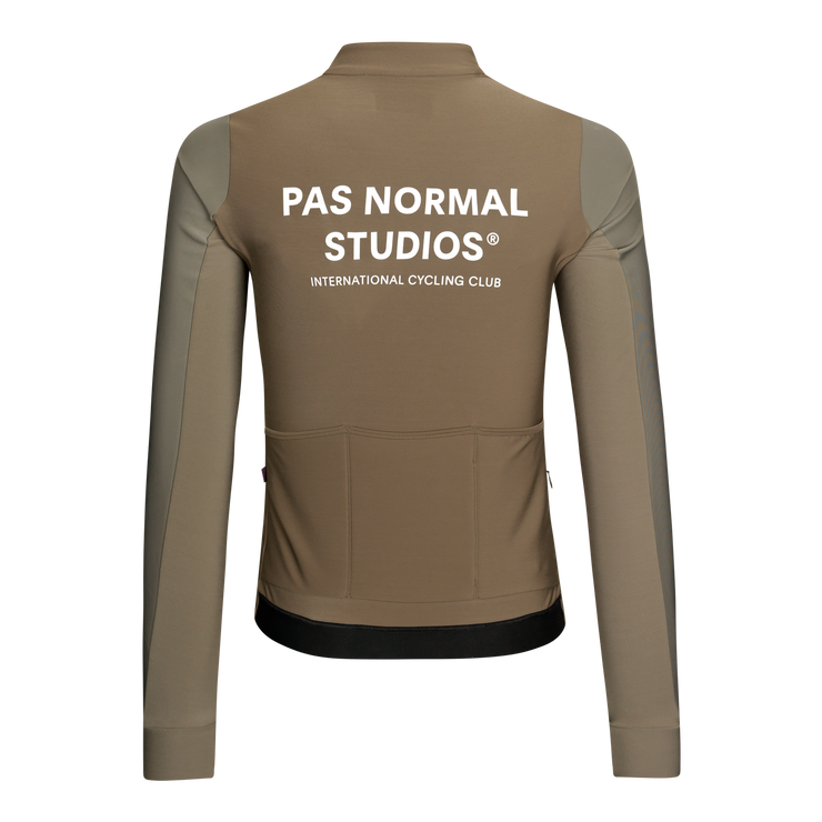 PNS Mechanism Men's Thermal Longsleeve Jersey Earth/Dark Stone - Maats Cycling Culture