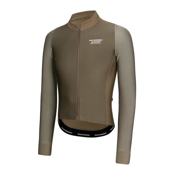 PNS Mechanism Men's Thermal Longsleeve Jersey Earth/Dark Stone - Maats Cycling Culture