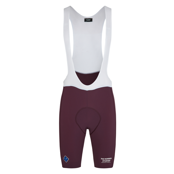 PNS Solitude Men's Logo Bib Shorts Burgundy