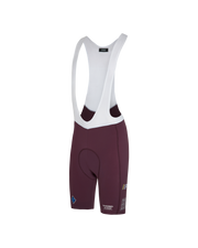 PNS Solitude Men's Logo Bib Shorts Burgundy