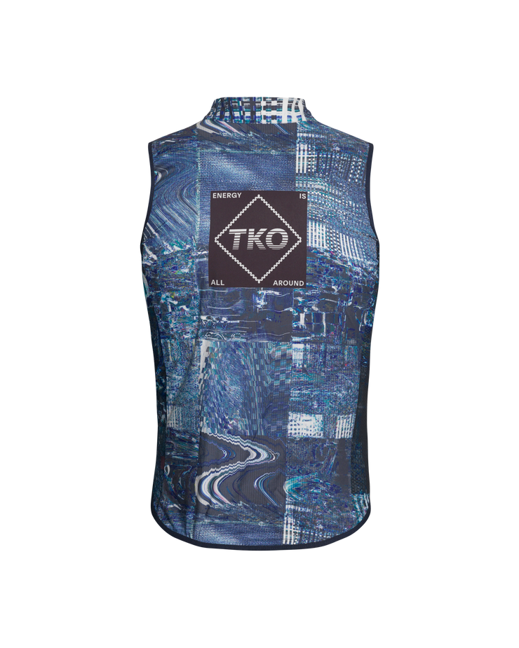 PNS T.K.O. Mechanism Men's Stow Away Gilet Human Error Blue