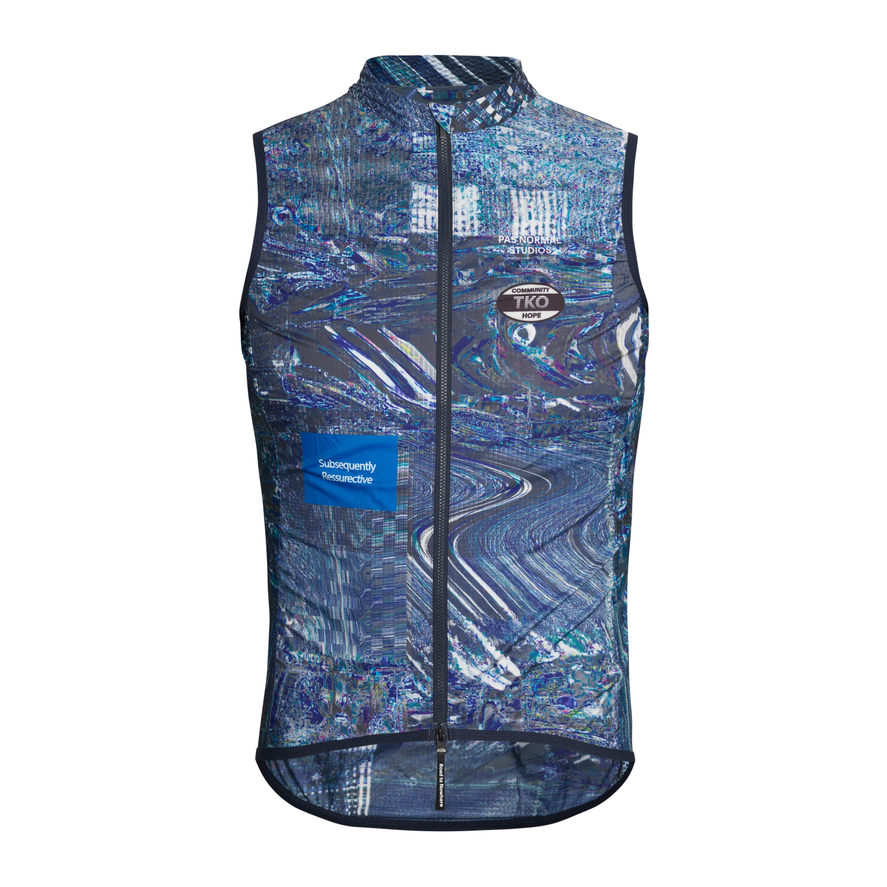 Pas Normal Studios Stow Away Gilet Black | Maats Cycling Culture