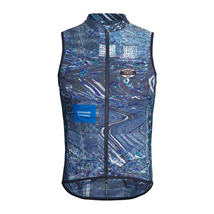 PNS T.K.O. Mechanism Men's Stow Away Gilet Human Error Blue