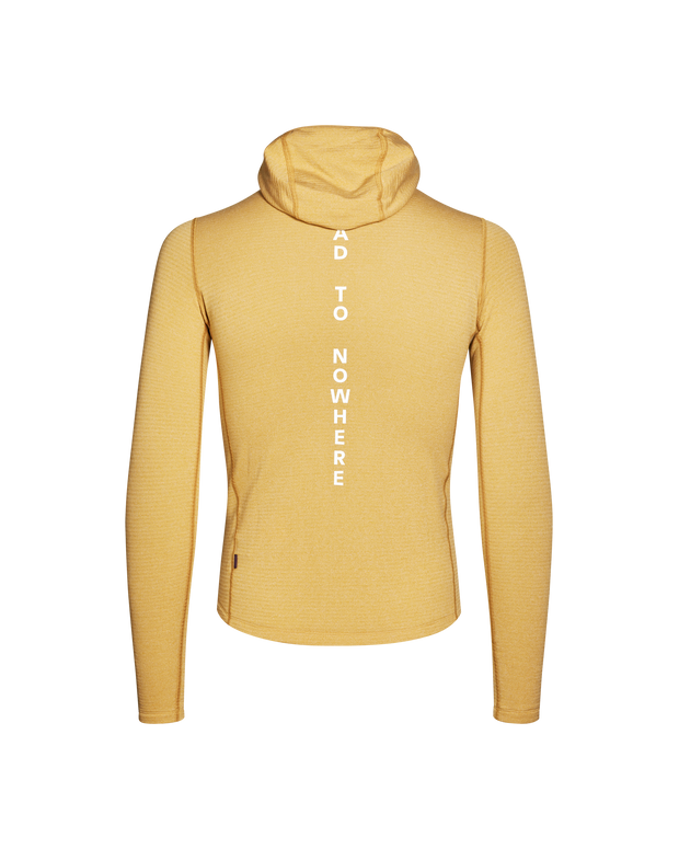 PNS Men's Thermal Hooded Longsleeve Windproof Baselayer Camel/Maroon