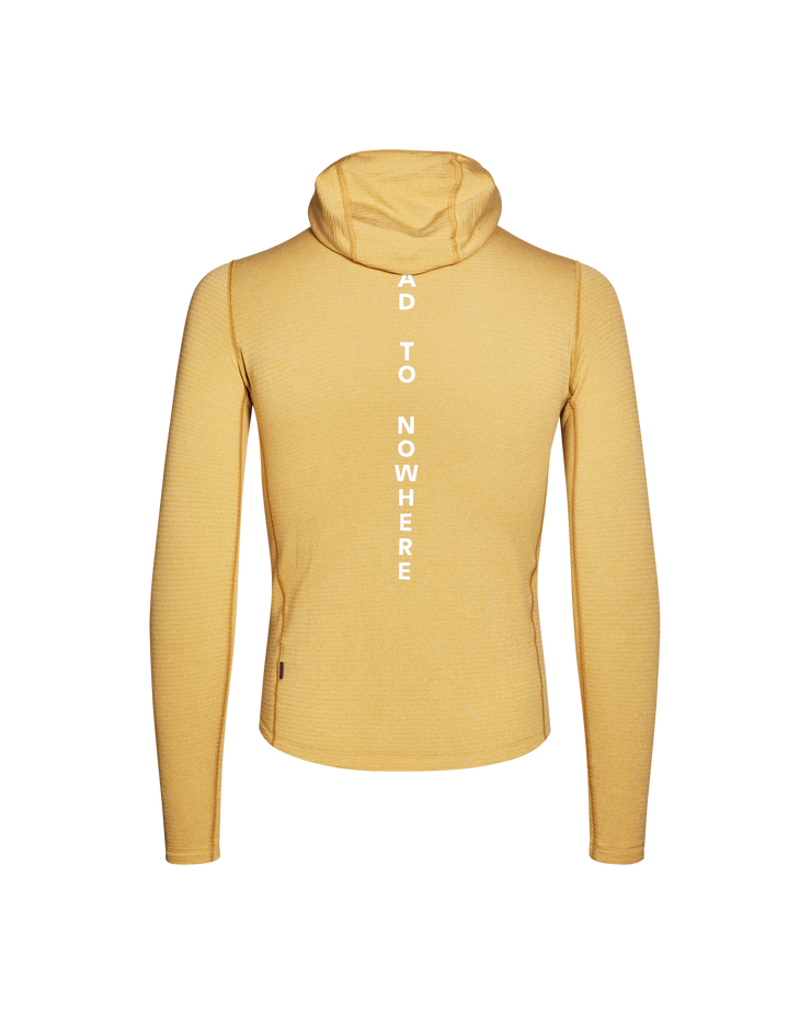 PNS Men's Thermal Hooded Longsleeve Windproof Baselayer Camel/Maroon
