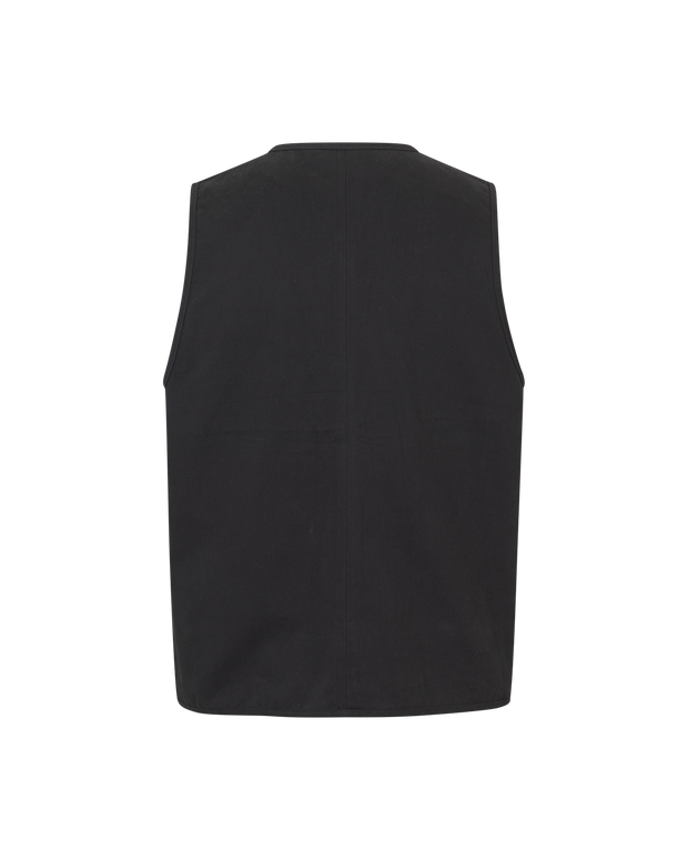 PNS Off-Race Cotton Twill Vest Black