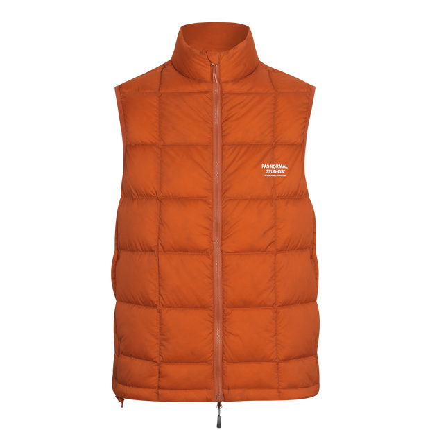 PNS Off-Race Down Vest Copper Orange - Maats Cycling Culture