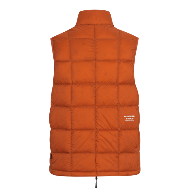 PNS Off-Race Down Vest Copper Orange - Maats Cycling Culture