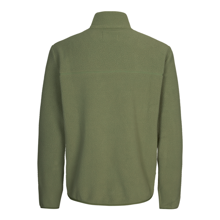 Olive green fleece sales jacket