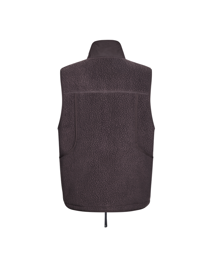PNS Off-Race Pile Fleece Vest Light Brown