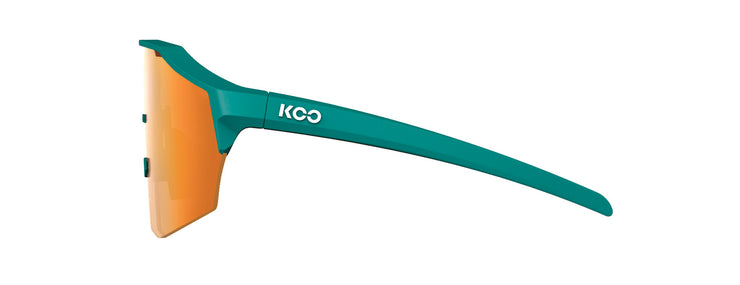 KOO Alibi Sunglasses Persian Green Matt - Orange Mirror