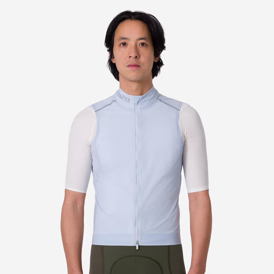 Rapha Pro Team Men's Gilet II Ice/Silver Reflective | Maats.cc