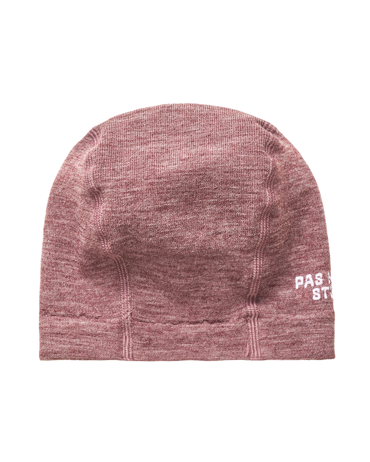 PNS Logo Merino Knit Beanie Maroon