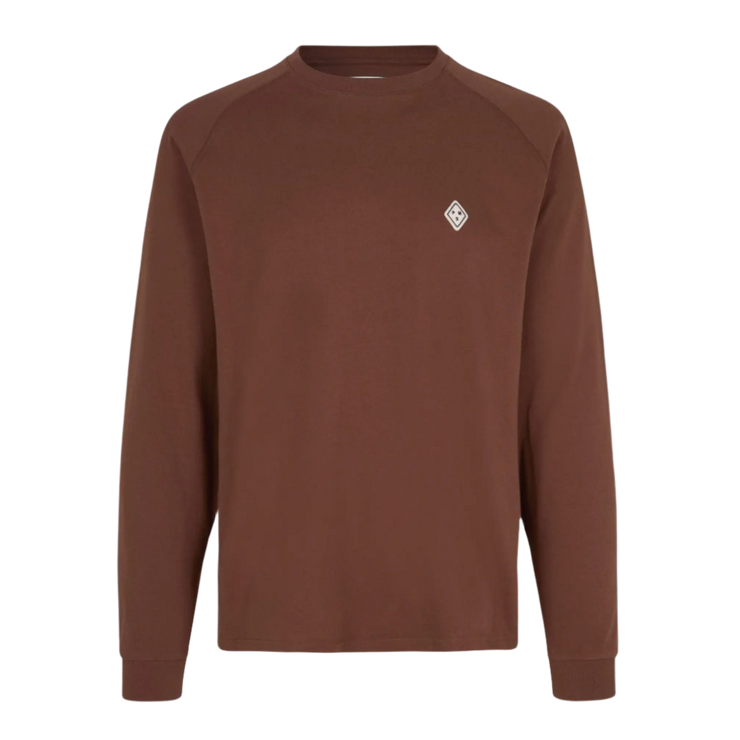 PNS Off-Race Patch Longsleeve T-Shirt Rust - Maats Cycling Culture