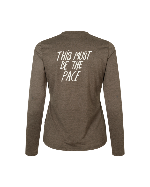 PNS Balance Women's Longsleeve T-shirt Dusty Brown - Maats Cycling Culture