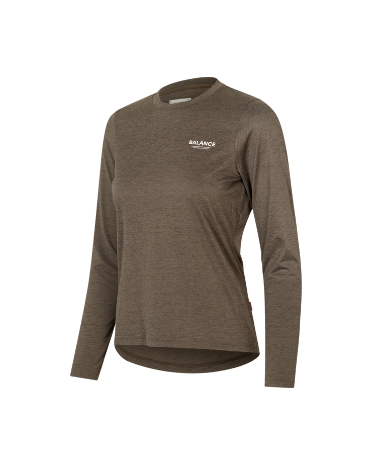 PNS Balance Women's Longsleeve T-shirt Dusty Brown