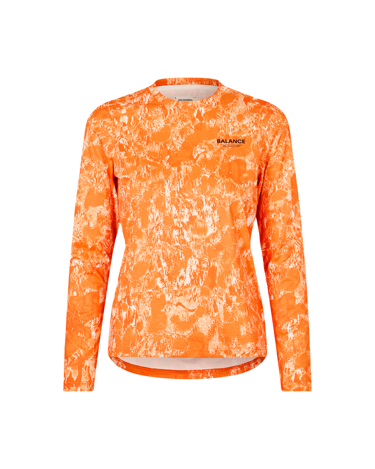 PNS Balance Women's Longsleeve T-shirt Orange AOP - Maats Cycling Culture