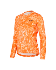 PNS Balance Women's Longsleeve T-shirt Orange AOP - Maats Cycling Culture