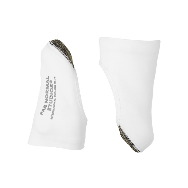 PNS Logo Toe Cover White - Maats Cycling Culture